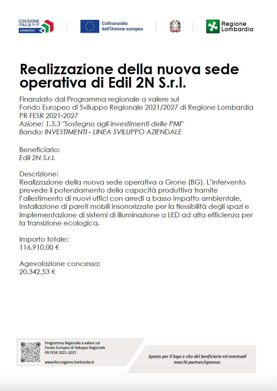 Realizzazione nuova sede operativa